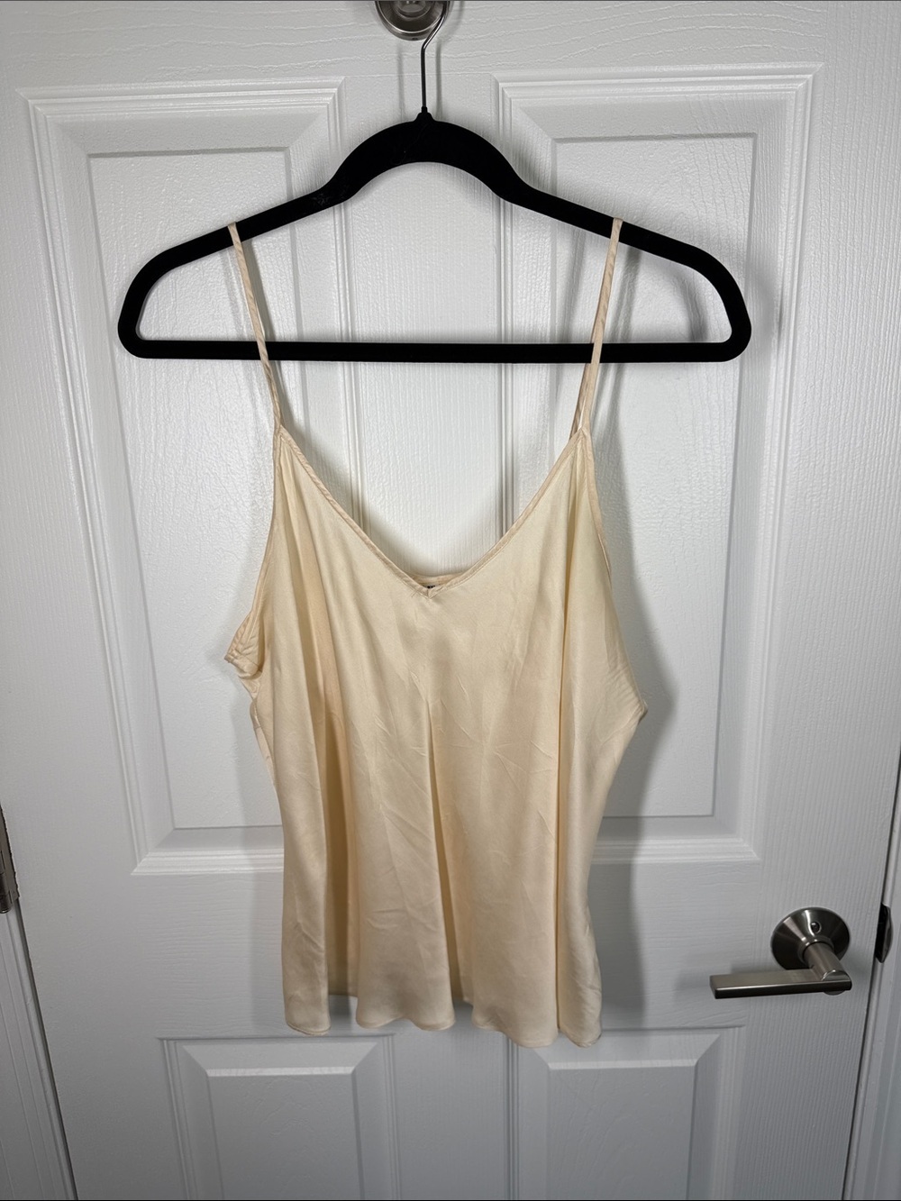 Johnny Was ivory cream viscose crop tank with adjustable straps size PXL